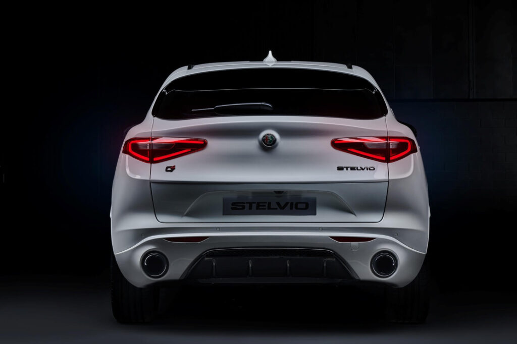 Alfa Romeo Stelvio Veloce Ti back photoshoot