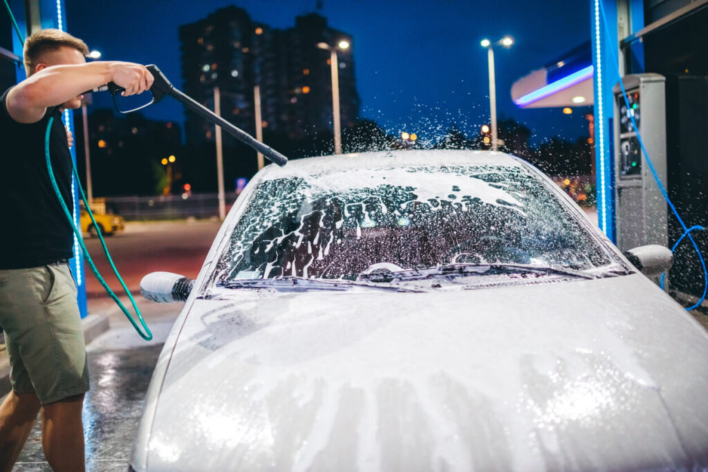 Mytí auta wapkou